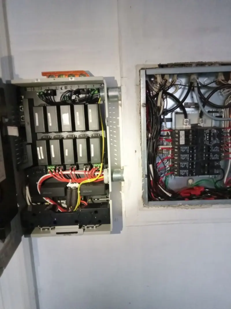 Electrical panel upgrade completed for Security Camera Wiring in Aspen Hill